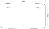Зеркало Art&Max Gina 120х70 с подсветкой