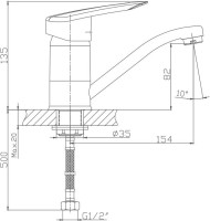 Смеситель для кухни Haiba HB07 HB4507-2