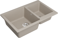 Мойка кухонная Domaci Болонья М-191-003 бежевая Мойка кухонная Domaci Болонья М-191-003 бежевая