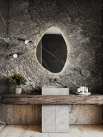 Зеркало CONTINENT Ledh Alma 70х100 см, сенсорное, с теплой подсветкой