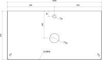 Тумба с раковиной STWORKI Берген 100 серая с темной столешницей, Bocchi Sottile 1476-001-012
