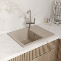 Мойка кухонная Domaci Болонья М-150-004 песочная Мойка кухонная Domaci Болонья М-150-004 песочная