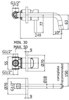 Смеситель для раковины Paffoni Light LIG007HGSP70 С ВНУТРЕННЕЙ ЧАСТЬЮ брашированное медовое золото Смеситель для раковины Paffoni Light LIG007HGSP70 С ВНУТРЕННЕЙ ЧАСТЬЮ брашированное медовое золото