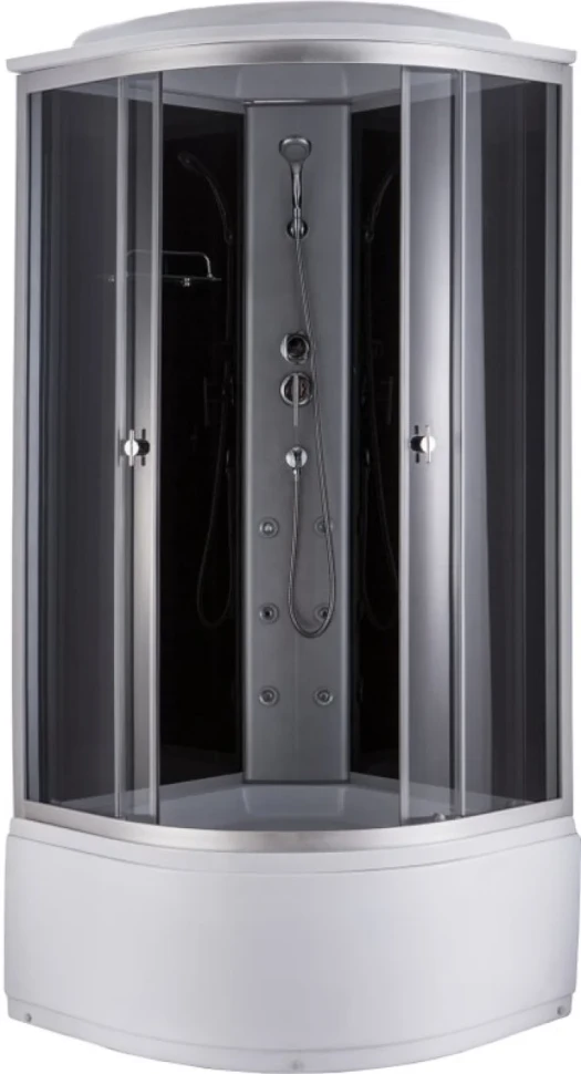 Душевая кабина Niagara NG-2508-14G х220 90х90 тонированные стёкла, с высоким поддоном, с сиденьем