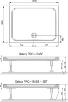 Поддон для душа Ravak Galaxy Pro Chrome Gigant Pro 120x90 с сифоном