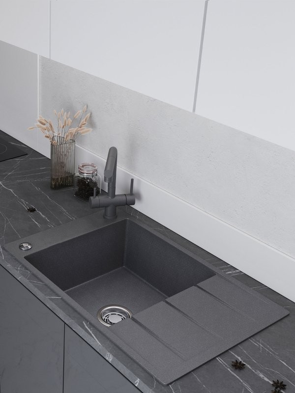 Мойка кухонная Emar Quartz EMQ-1780.Q антрацит