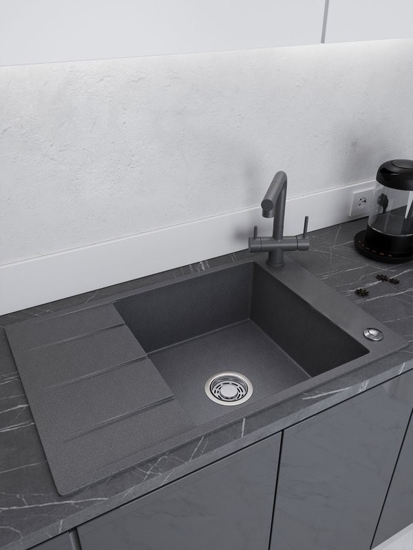 Мойка кухонная Emar Quartz EMQ-1780.Q антрацит