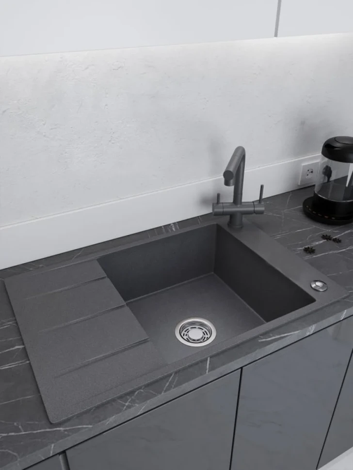 Мойка кухонная Emar Quartz EMQ-1780.Q антрацит