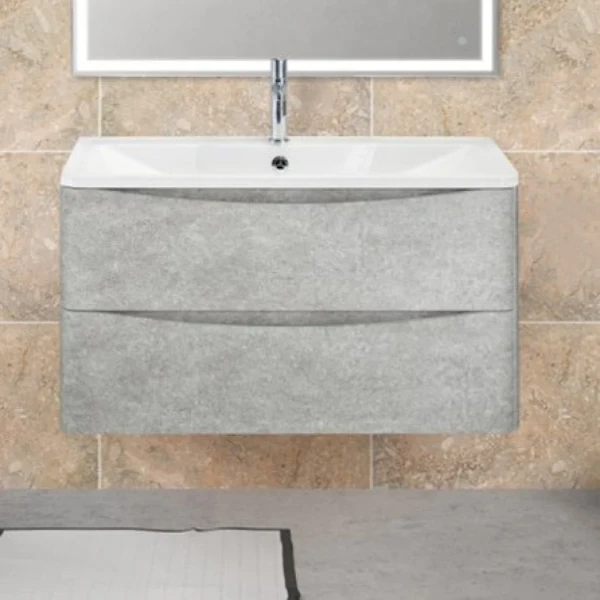 Тумба под раковину BelBagno Acqua 100 подвесная, cemento verona grigio