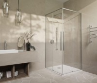 Душевой уголок Vincea Slim-N VSS-4SN900CLBN 90x90, профиль брашированный никель