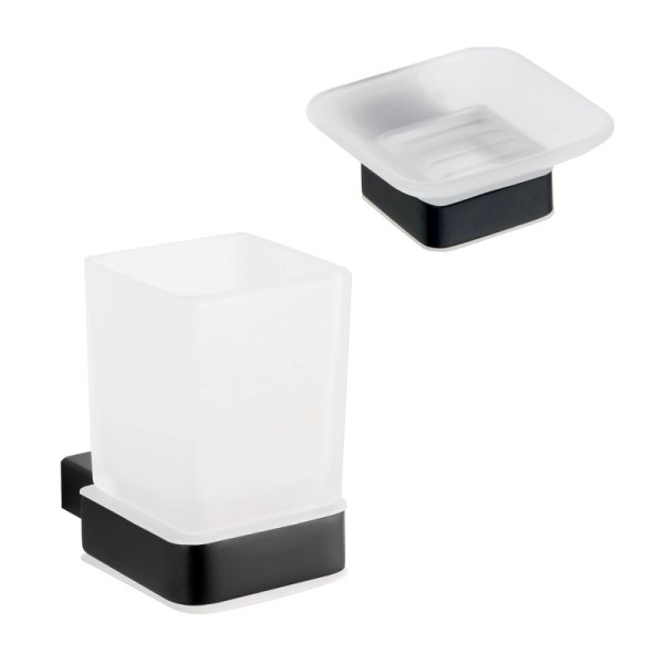 Набор Стакан Bemeta Nero 135011010 + Мыльница 135008020