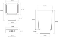 Набор Стакан Bemeta Nero 135011010 + Мыльница 135008020