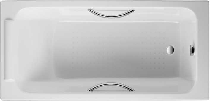 Чугунная ванна Jacob Delafon Parallel 150x70, с ручками