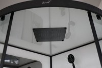 Душевая кабина Ceruttispa Viva 91B 90x90, профиль черный