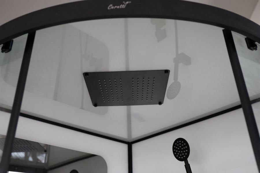 Душевая кабина Ceruttispa Viva 91B 90x90, профиль черный