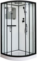 Душевая кабина Ceruttispa Viva 91B 90x90, профиль черный
