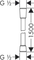Душевой шланг Lemark Turn-Free LE8025P-Black 150 см