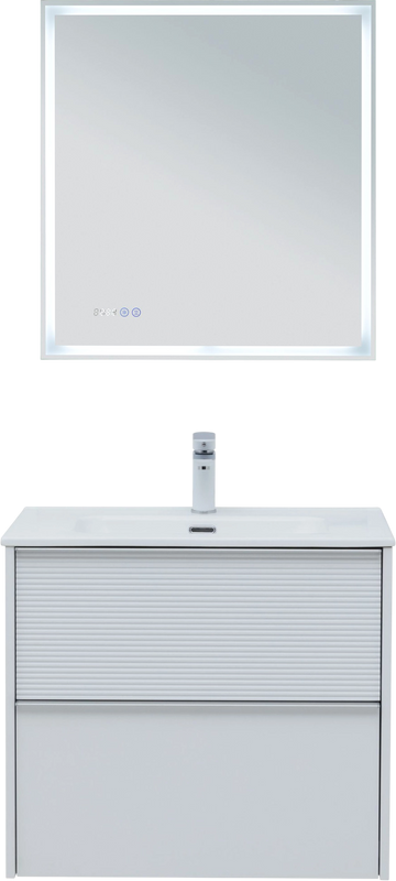 Тумба под раковину без столешницы Aquanet Вита 60 подвесная, белая матовая