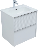 Тумба под раковину без столешницы Aquanet Вита 60 подвесная, белая матовая