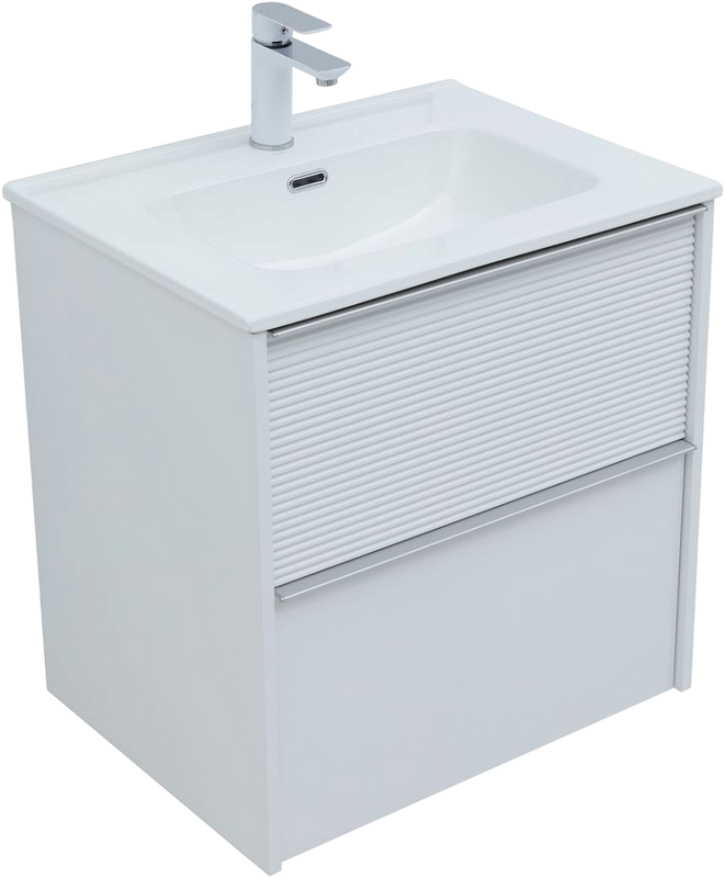 Тумба под раковину без столешницы Aquanet Вита 60 подвесная, белая матовая