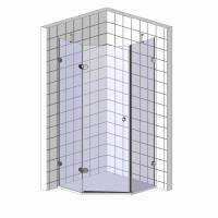 Душевой уголок Black&White Stellar Wind S305 900х900