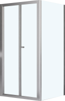 Душевой уголок RGW Classic CL-21+80 см (86-91)x80x185 профиль хром, стекло прозрачное
