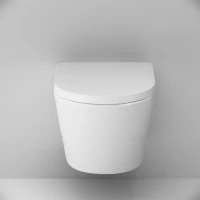 Комплект Унитаз подвесной AM.PM Sense C741701SC безободковый, с микролифтом + Инсталляция Geberit Duofix Delta 458.149.21.1 с кнопкой смыва, хром + Звукоизоляция