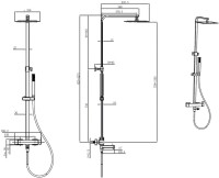 Душевая стойка Allen Brau Infinity 5.21029-31 черный матовый
