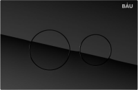 Комплект Унитаз подвесной Bauedge Bau Dream безободковый, с микролифтом + Инсталляция Bau Pro + Кнопка Dream, черная