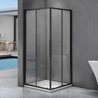 Душевой уголок Good Door Idea CR-90-C-B 90x90, профиль черный