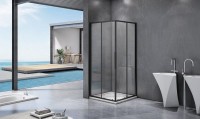 Душевой уголок Good Door Idea CR-90-C-B 90x90, профиль черный