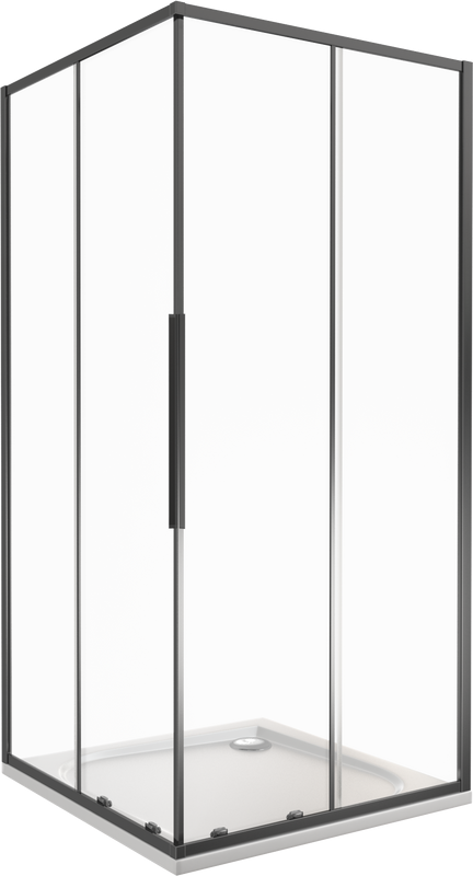 Душевой уголок Good Door Idea CR-90-C-B 90x90, профиль черный