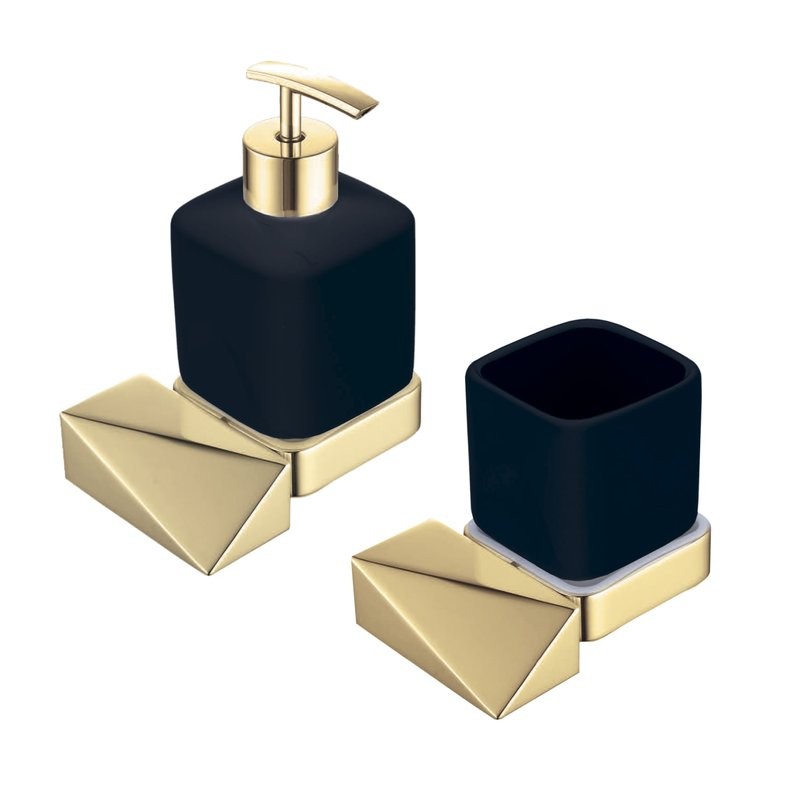 Набор Стакан Boheme New Venturo 10314-G-B + Дозатор 10317-G-B