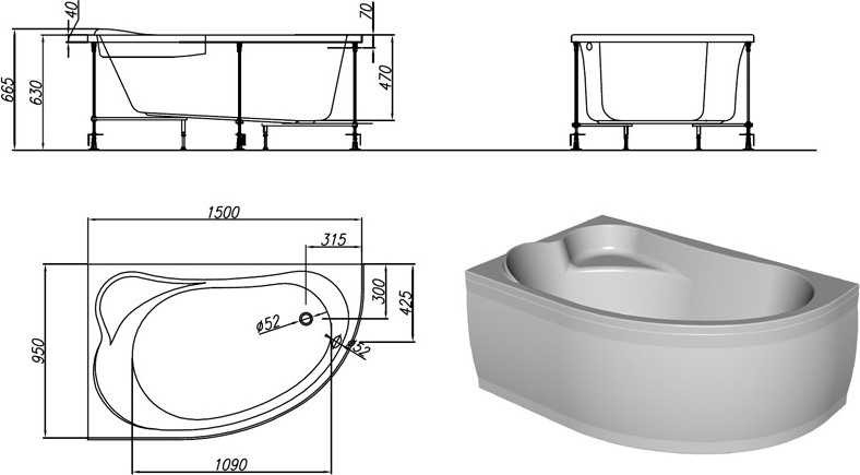 Акриловая ванна Kolpa San Voice 150x95 R