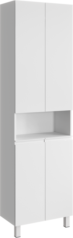 Шкаф-пенал для ванной Aqwella Rodos 55 напольный, белый