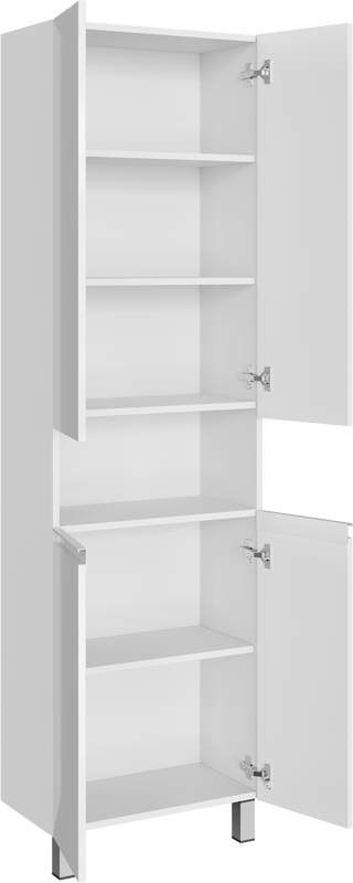 Шкаф-пенал для ванной Aqwella Rodos 55 напольный, белый