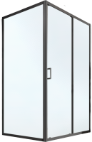 Душевой уголок Orange E23 12090TB стекло прозрачное, профиль черный
