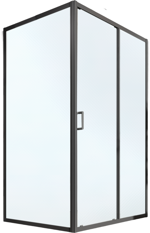 Душевой уголок Orange E23 12090TB стекло прозрачное, профиль черный