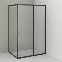 Душевой уголок Orange E23 12090TB стекло прозрачное, профиль черный