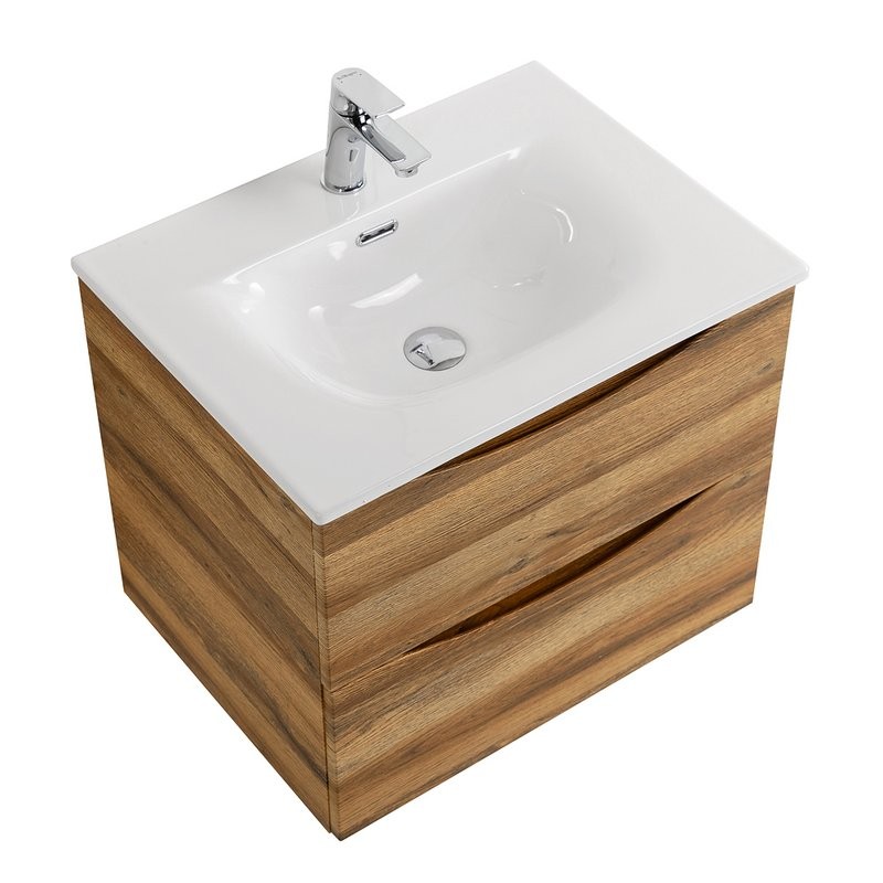Тумба с раковиной BelBagno Marino-cer-n 70 подвесная, rovere rustico