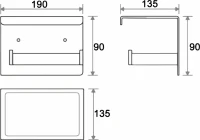 Набор Держатель Boheme New Venturo 10311-CR + Ершик 10319-CR