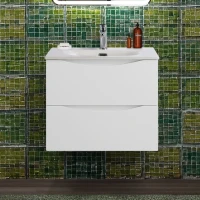 Тумба с раковиной BelBagno Marino-cer-n 60 подвесная, bianco opaco