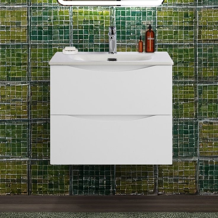 Тумба с раковиной BelBagno Marino-cer-n 60 подвесная, bianco opaco