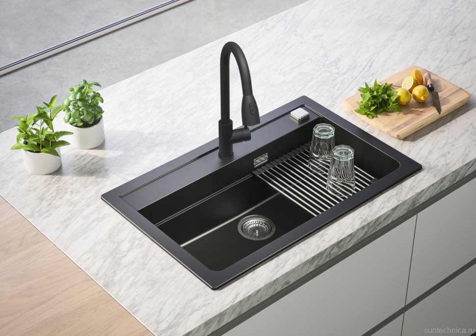 Смеситель для кухни Alveus Primrose 1148265 black matt