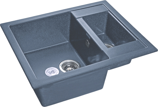 Комплект Мойка GranFest Quadro GF-Q610K графит + Смеситель MEGA Mega