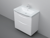 Тумба с раковиной AM.PM Like 80 подвесная, белый глянец