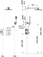 Душевой комплект Vincea VSFW-102TCH С ВНУТРЕННЕЙ ЧАСТЬЮ, хром