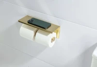Держатель для туалетной бумаги AQUATEK Оберон AQ4909BG шлифованное золото Держатель для туалетной бумаги AQUATEK Оберон AQ4909BG шлифованное золото