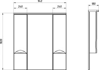 Зеркало ASB-Mebel Мессина 100 Зеркало ASB-Mebel Мессина 100