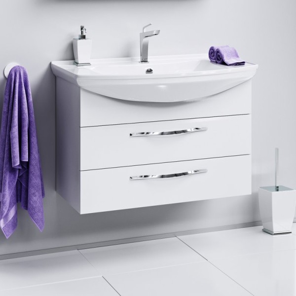 Тумба под раковину Aqwella Allegro 85 с 2 ящиками